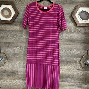 3/$12 ✅ LuLaRoe Julia Striped Dress